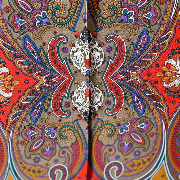 Vintage Christian Dior Silk Paisley Scarf - Picture 7 of 13